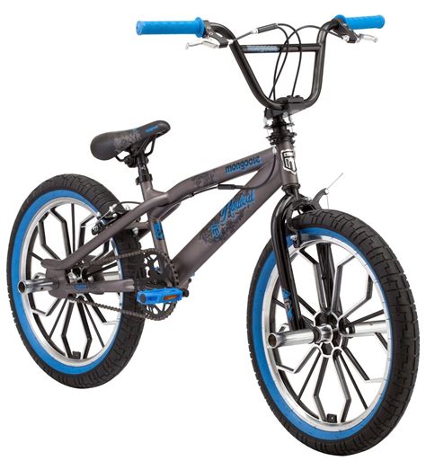 Mongoose Radical Kids Bmx Bike 20 Inch Mag Wheel Boys Grey Adjustable