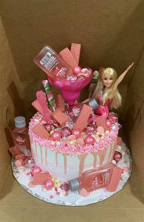 21st Birthday Cake Milestone Birthday Barbie Cake 21st Birthday Cakes Drunk Barbie Cake