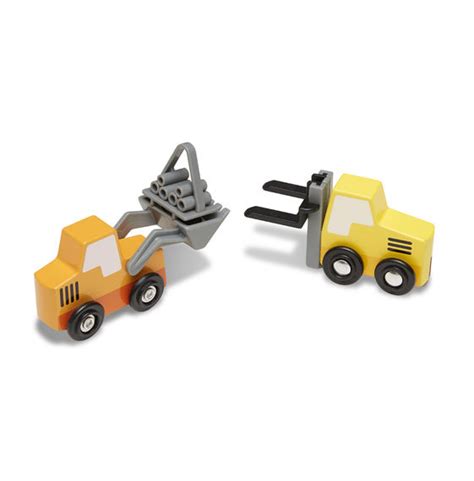 Melissa And Doug Wooden Construction Vehicles Toys And