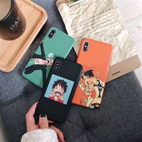 One Piece Phone Case Japan Anime Cartoon Luffy Zoro Coque For Iphone Xs