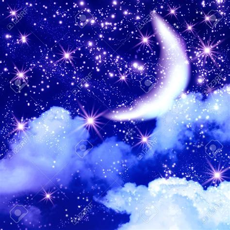 Sparkling Star Images And Stock Pictures Royalty Free Sparkling Stars And Moon Nature