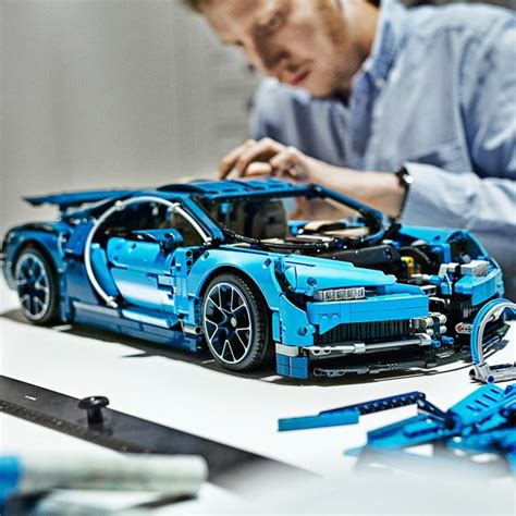The lego chiron took around the same amount of time to build, but it's comprised of over 1 million lego used real bugatti wheels and tires, and there's a small steel frame reinforcing some parts. Lego Technic Bugatti Chiron » Petagadget
