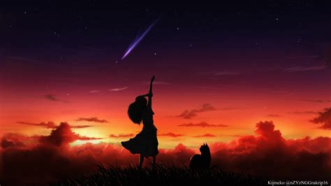 Top 100 Anime Girl Looking Up At The Night Sky Work Quotes
