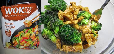 Add the ginger, garlic and spring onions and cook for a minute then add the rice wine, soy sauce, chilli garlic sauce and stock and bubble everything together, add more stock if you need to. Wok Me Up Sweet Teriyaki Tofu + Sauce Kit. We had this for ...