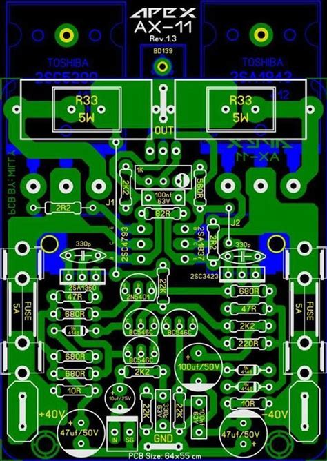 Pcb Layout Design Electronic Circuit Subwoofer Amplifier Stereo