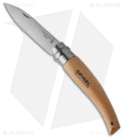 Opinel Garden Knife No 8 Folding Knife Beechwood 325 Satin Blade Hq