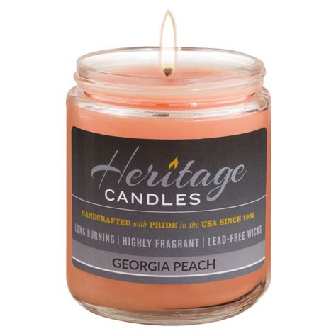 8 Oz Jar Candle Georgia Peach Heritagecandles