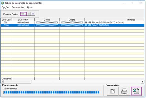 FP Como gerar dados da Rotina Tabela de Integração de Lançamentos em Excel