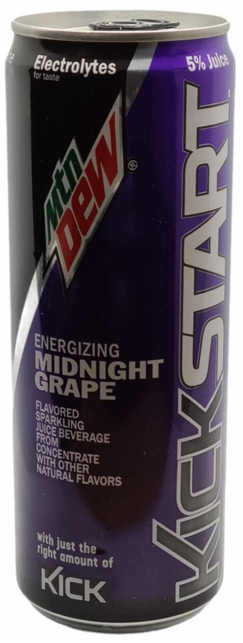 Mountain Dew Energy Drink Grape 355ml Kickstart Energizing United States