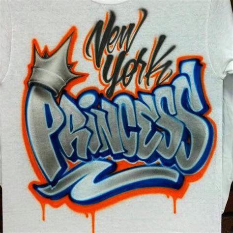 Graffiti Name Airbrush T Shirt Personalized With Your Name Or Etsy