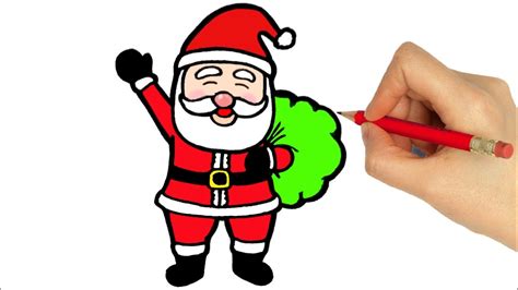 How To Draw Santa Claus Easy Step By Step Youtube