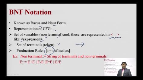 Formal Grammar And Their Application Bnf Notation Ambiguity Youtube