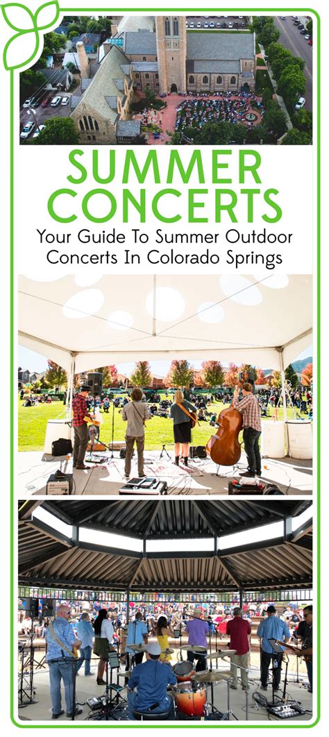 Find tickets to all live music, concerts, tour dates and festivals in and around colorado springs. Your Guide to Summer Outdoor Concerts in Colorado Springs ...