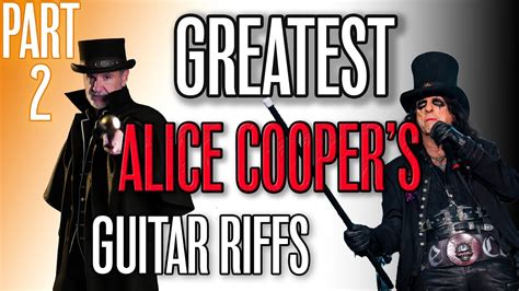 Alice Coopers Part 2 Greatest Guitar Riffs Guitar Lesson Song