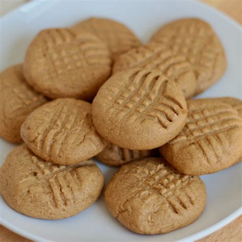 Healthy 2 Ingredient Peanut Butter Cookies No Egg Everyday Homemade