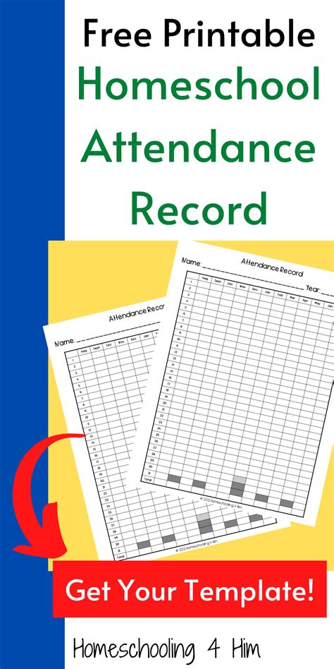 This Free Printable Homeschool Attendance Record Will Help You With