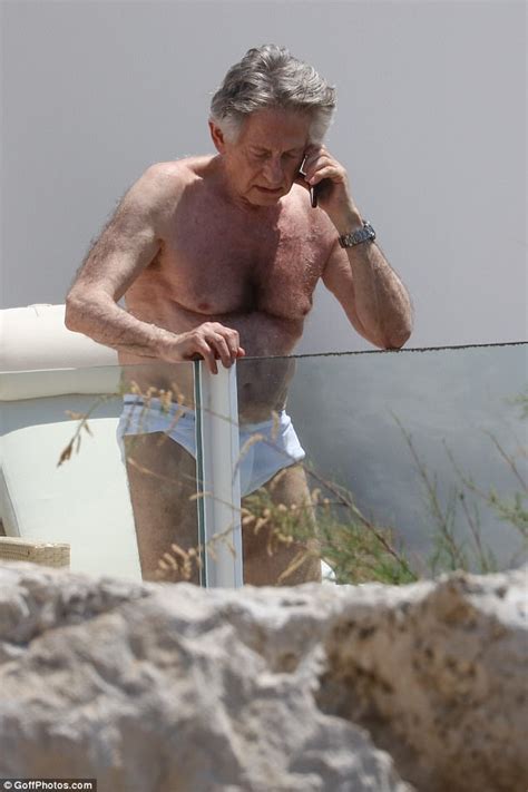roman polanski larks about in his underwear in cannes daily mail online