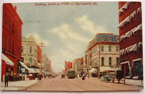 Springfield Il Postcard ~ Fifth Street Vintage Postcards ~ Illinois