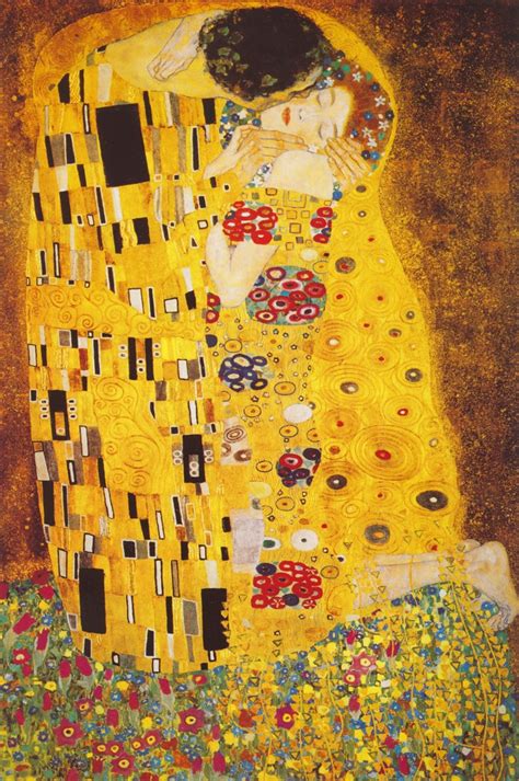 El beso es la obra más conocida del pintor austríaco Gustav Klimt Esta obra con fondo dorado