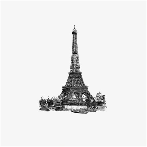 Vintage European Style Eiffel Tower Free Photo Illustration Rawpixel