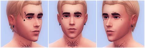 My Sims 4 Blog Random Face Tattoos By Lesimmerlad