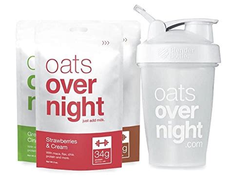 The goal is to provide your body with the nutrients it needs to thrive. Oats Overnight 3 Pack Variety and BlenderBottle 3oz per pack High Protein / Low Sugar - NomAaro