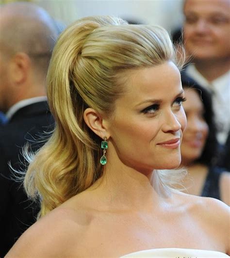 Fresh Take On The Ponytail Oscar Hairstyles Reese Witherspoon Hair Hair Pictures