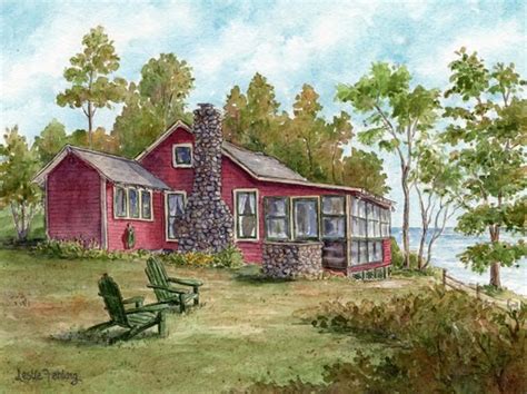 Everyday Artist Cozy Cottage House Portrait