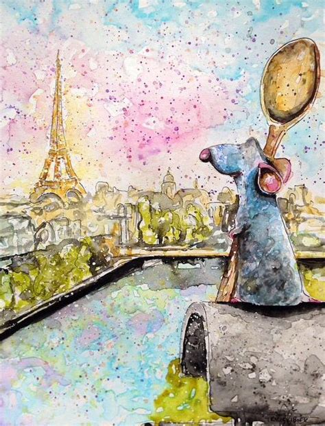Amazing Watercolor Painting Of Disney S Ratatouille By Triciakibler On