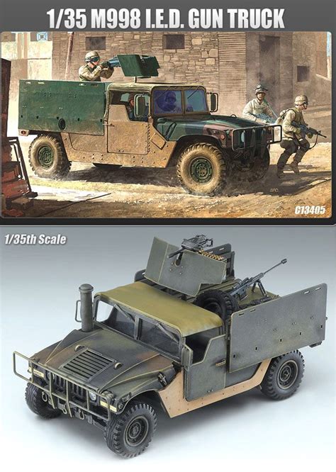 New M998 Ied Gun Truck 135 Scale Academy Model Kit Army Military Us