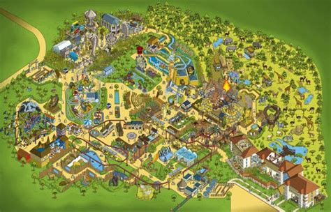 2014 Chessington World Of Adventures Theme Park Map On Behance Theme