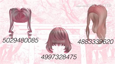 10 black roblox hair id codes part 2 | bvbylou. Roblox - Pink Hair's - ID codes - ( First Vid! ) ( Check Desc ). - YouTube