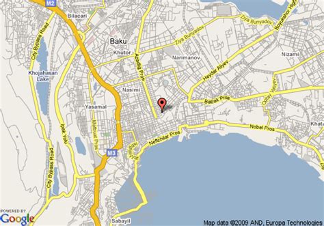 Considering cities with a population of. Baku Karte