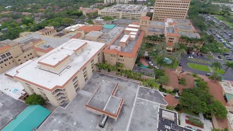 Baptist Hospital Miami Aerial Video Circa 2014 Stock Footage Video