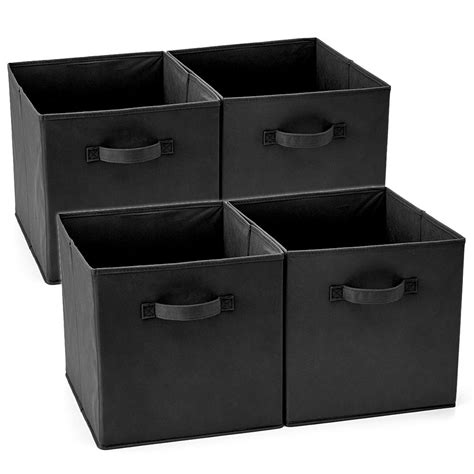 Buy Ezoware Set Of 4 Collapsible Storage Cubes Foldable Fabric