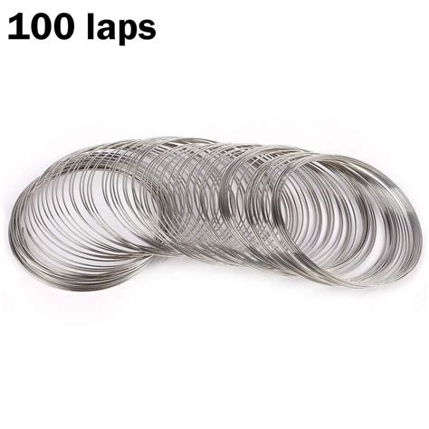 100 Pcs Of GoldSilver Color Steel Memory Beading Wire For DIY Projects
