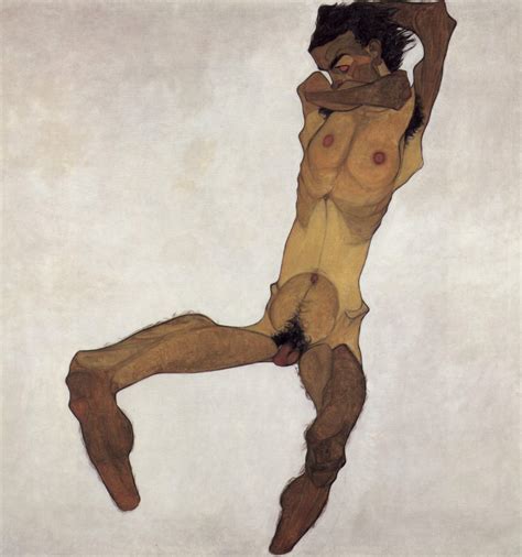 Seated Male Nude Egon Schiele Wikiart Org Encyclopedia Of Visual Arts
