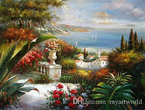 2017 Framed Beautiful Mediterranean Sea Landscape With