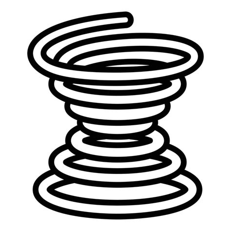 Metal Coil Icon Outline Style 14256199 Vector Art At Vecteezy