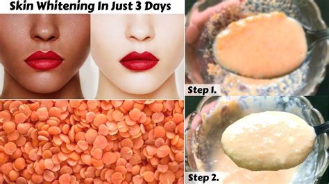 Get Fair Skin In Just 3 Days Red Lentil Skin Whitening Scrub And Mask