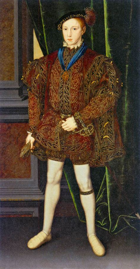 Portrait Of King Edward Vi By Scrots Guillaume
