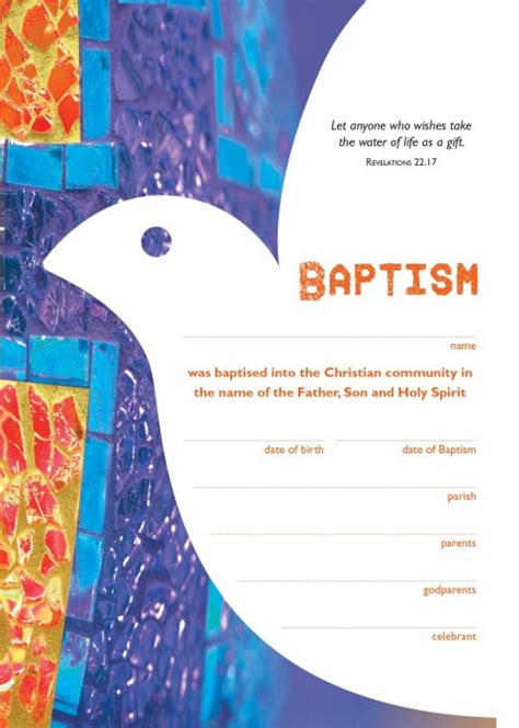 Becoming Catholic Baptism Certificate Garratt Publishing