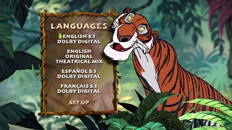 The Jungle Book 1967 Dvd Menus