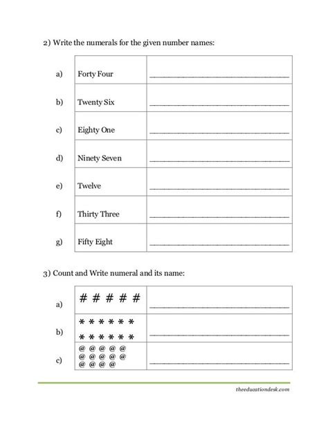 Your child will learn basic math skills while counting money, skip counting, and more. Image result for number name worksheet for grade 1 | 1st ...