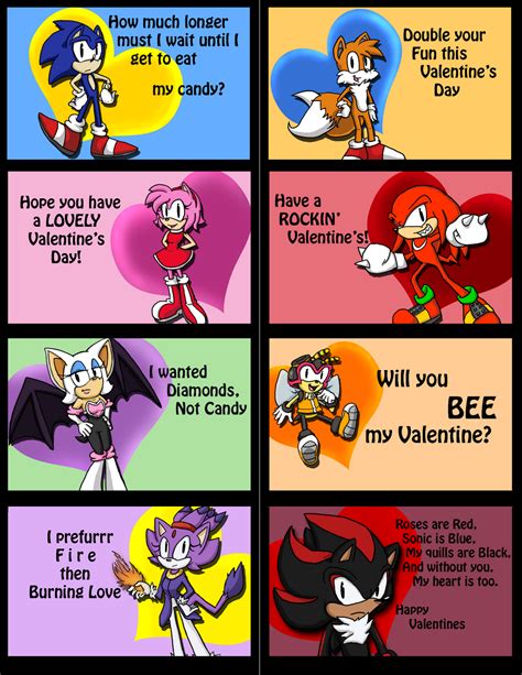 Sonic Valentines Day Card Packet By Jovialnightz On Deviantart