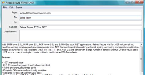 Rebex Secure Mail For Net Updated
