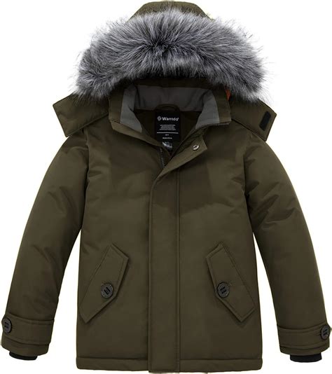 Wantdo Boys Quilted Winter Coats Warm Thicken Puffer