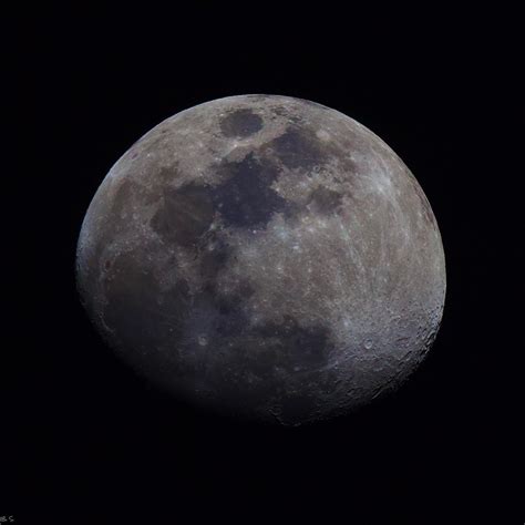 Earths Satellite Moon Rastrophotography