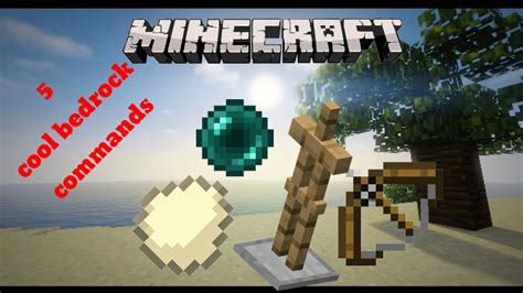 5 Cool Bedrock Edition Commands Minecraft Youtube
