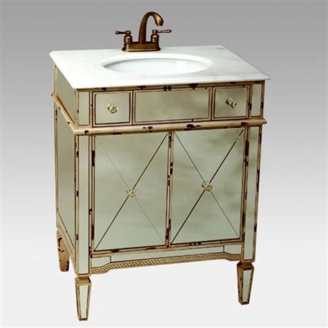 Choose from an array of shapes and finishes to suit your taste. Afton Mirrored Vanity with Sink - Traditional - Bathroom ...